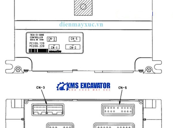 hình ảnh hộp đen máy xúc komatsu PC200-6E